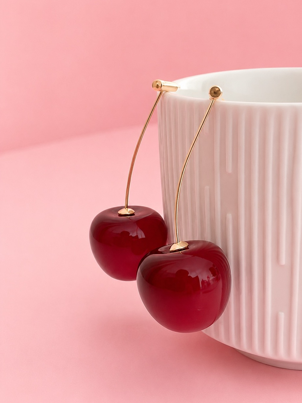 Anthropologie Cherry Red Earrings